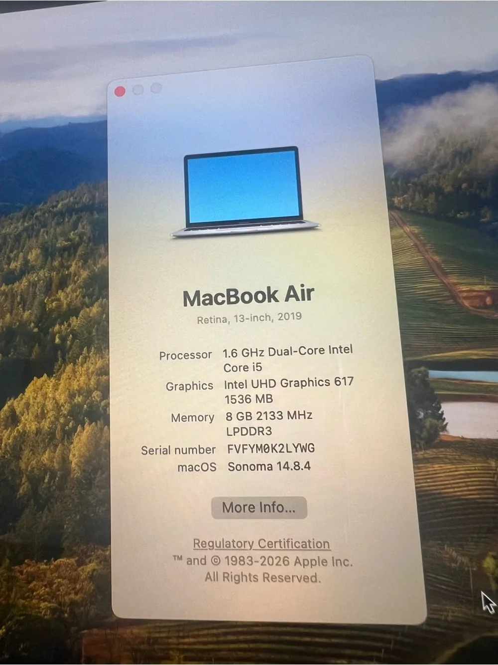 Apple MacBook Air - Silver with Blue Screen Graphic
